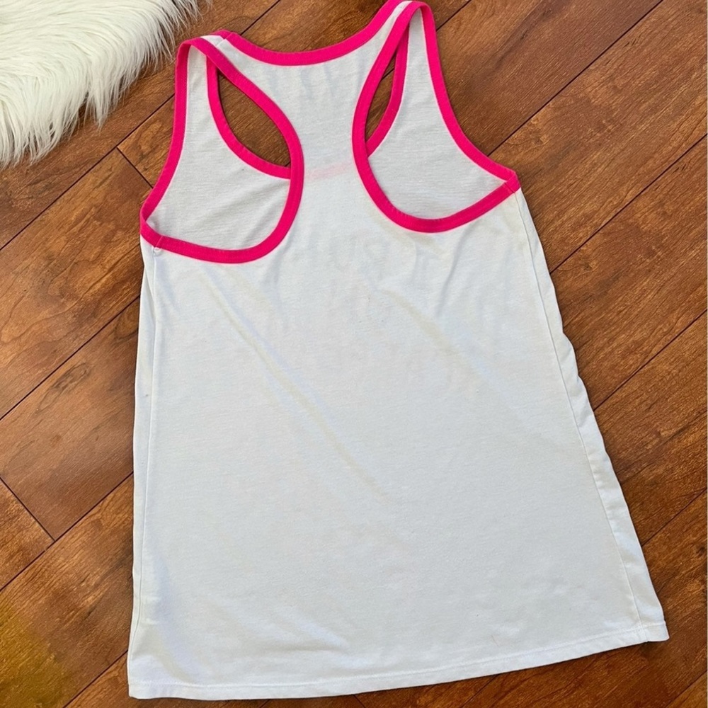 "I RUN ON CAFFEINE" Racer Back Tank Top - Size S - Picture 4 of 6
